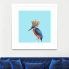 KINGFISHER by Jonas Loose on GIANT ART - blue photo manipulation