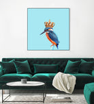 KINGFISHER by Jonas Loose on GIANT ART - blue photo manipulation