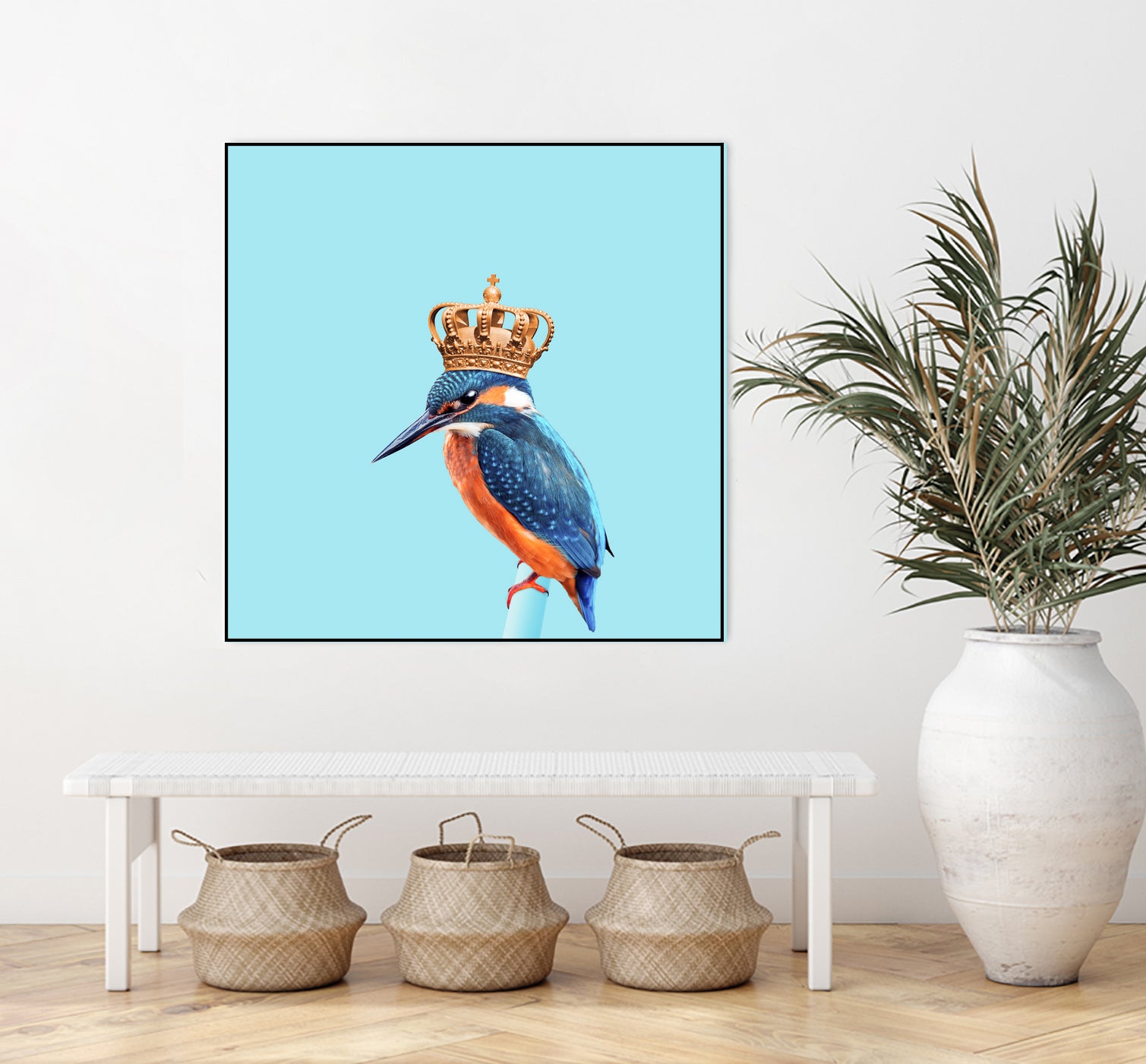 KINGFISHER by Jonas Loose on GIANT ART - blue photo manipulation