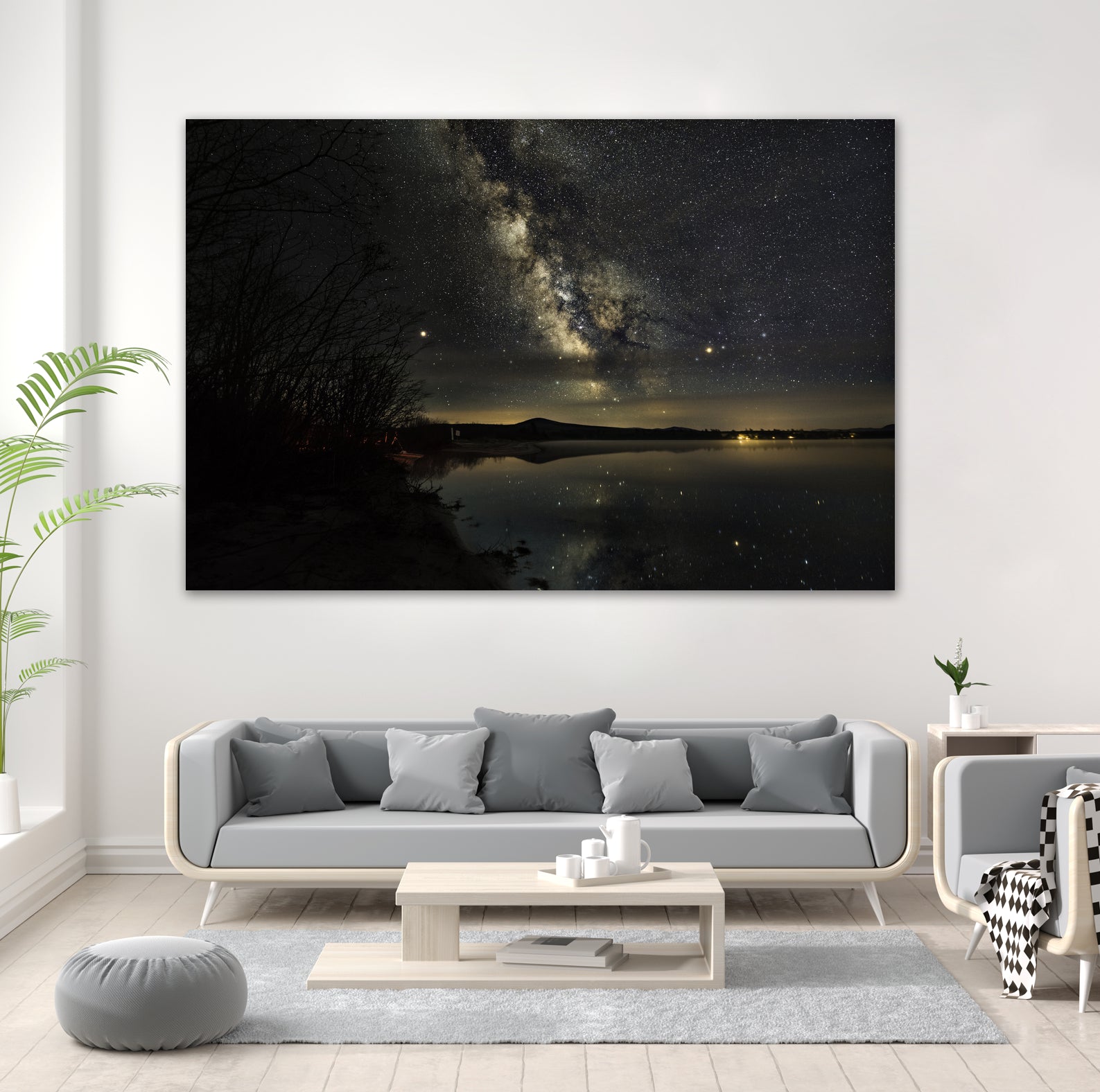 Milky way by Lorenzo Bustillo on GIANT ART - gray photo illustration