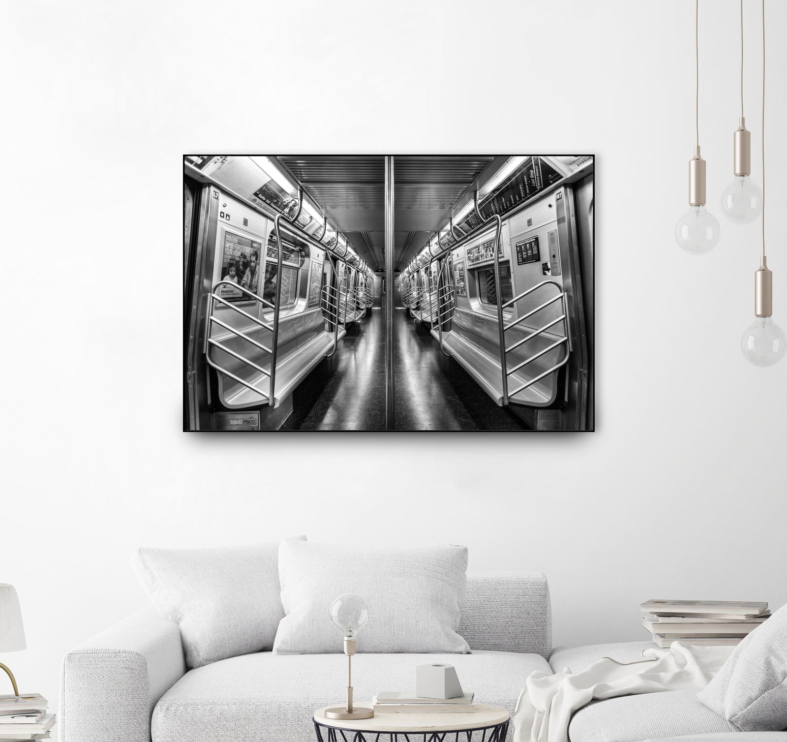 NYC subway N train by Jianfeng Chen on GIANT ART - black photo manipulation