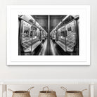 NYC subway N train by Jianfeng Chen on GIANT ART - black photo manipulation