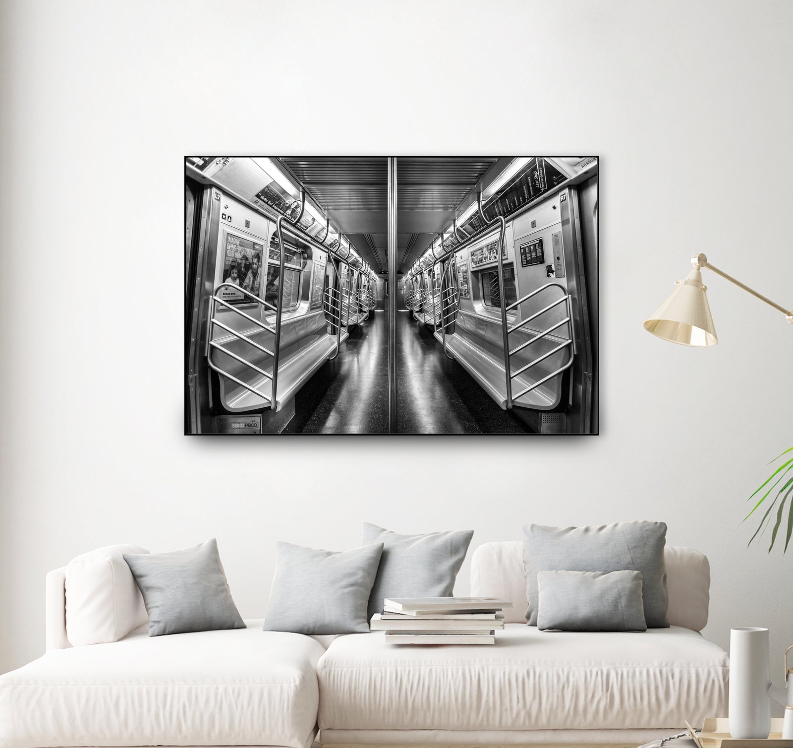 NYC subway N train by Jianfeng Chen on GIANT ART - black photo manipulation