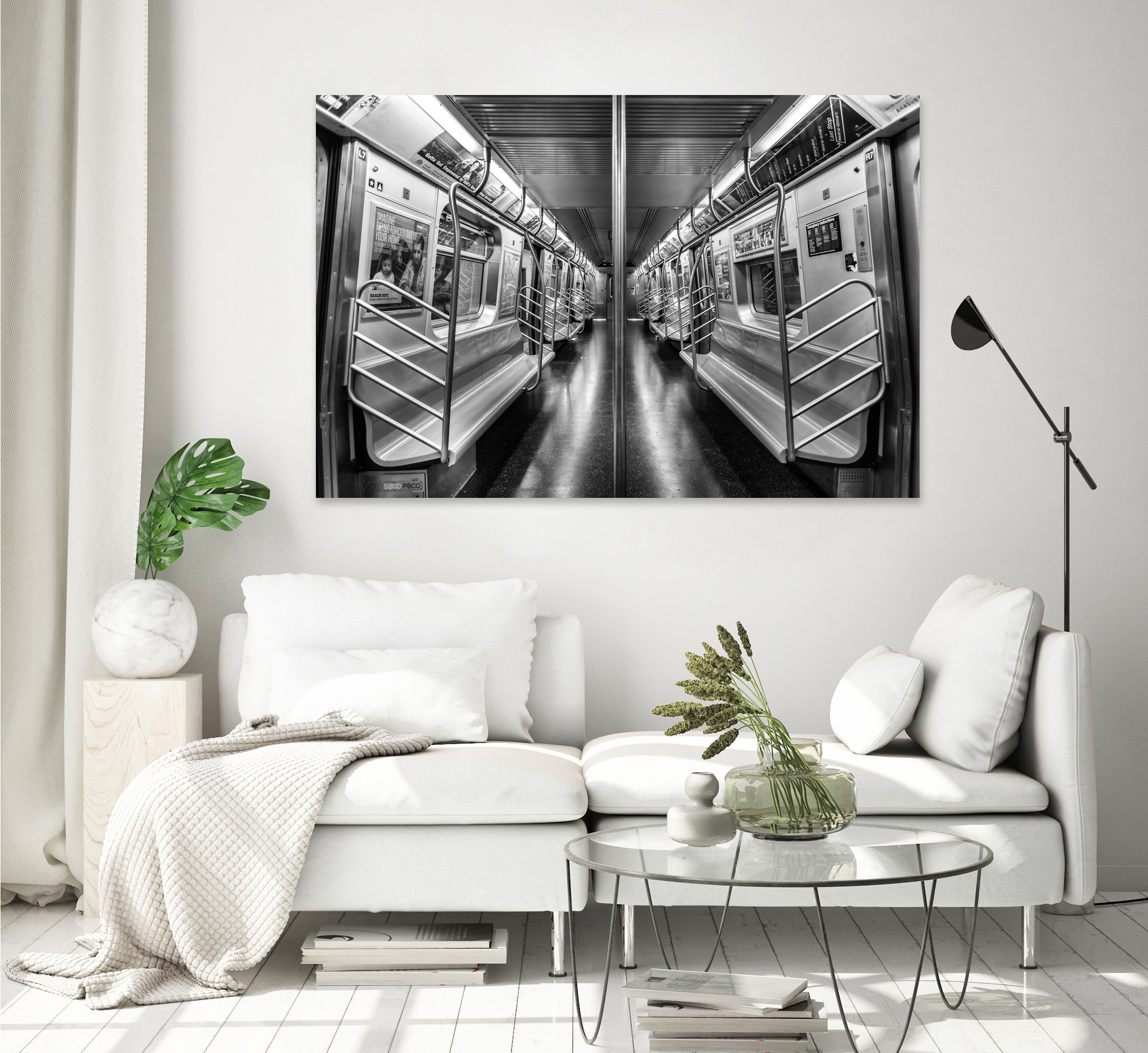 NYC subway N train by Jianfeng Chen on GIANT ART - black photo manipulation