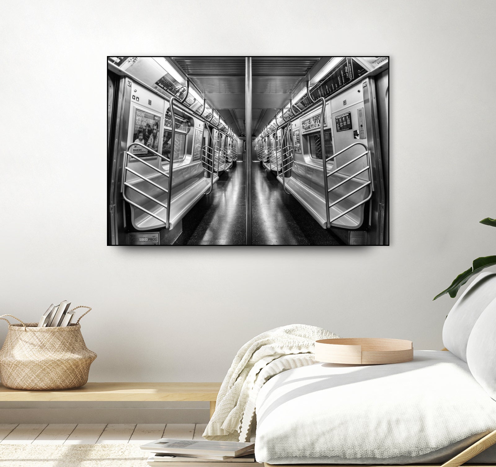 NYC subway N train by Jianfeng Chen on GIANT ART - black photo manipulation