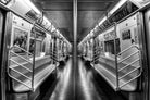 NYC subway N train by Jianfeng Chen on GIANT ART - black photo manipulation