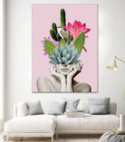 Cactus Lady by dada22 . on GIANT ART - pink photo illustration