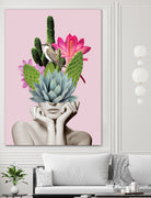 Cactus Lady by dada22 . on GIANT ART - pink photo illustration