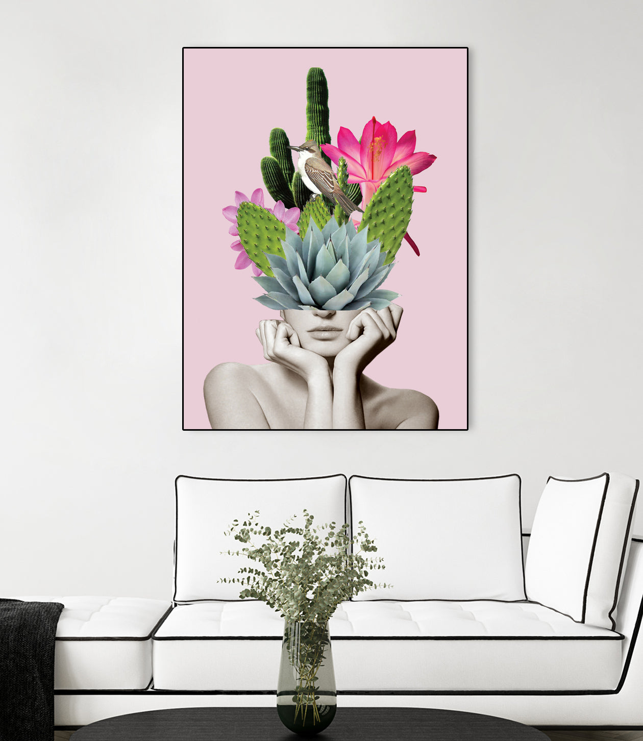 Cactus Lady by dada22 . on GIANT ART - pink photo illustration