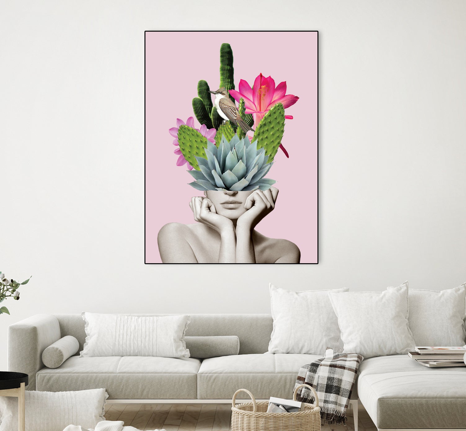 Cactus Lady by dada22 . on GIANT ART - pink photo illustration