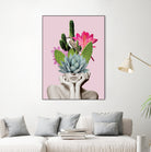 Cactus Lady by dada22 . on GIANT ART - pink photo illustration