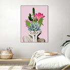 Cactus Lady by dada22 . on GIANT ART - pink photo illustration