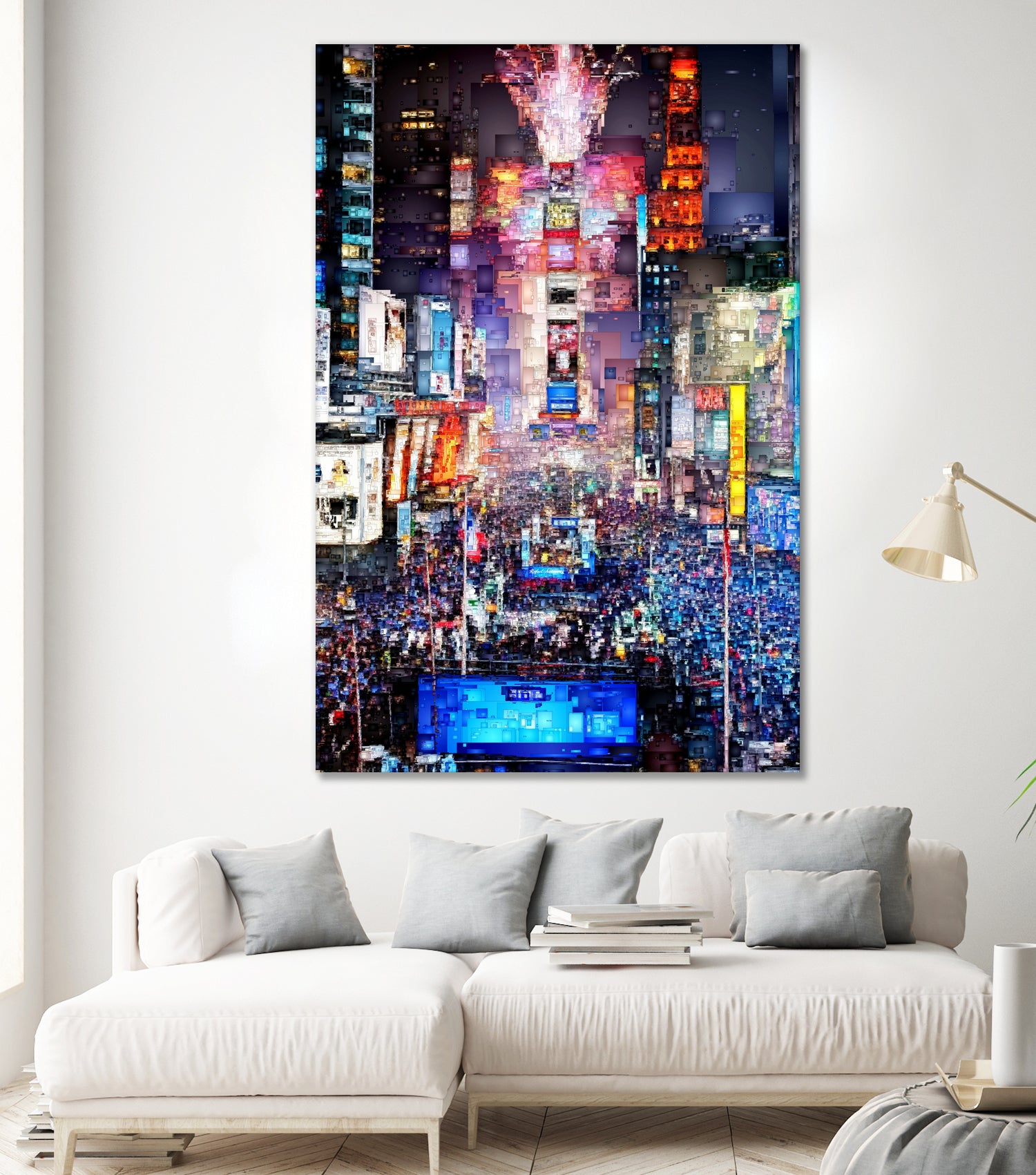 New York City - Times Square by Rafael Salazar on GIANT ART - blue digital painting