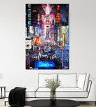 New York City - Times Square by Rafael Salazar on GIANT ART - blue digital painting