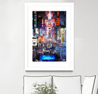 New York City - Times Square by Rafael Salazar on GIANT ART - blue digital painting