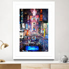 New York City - Times Square by Rafael Salazar on GIANT ART - blue digital painting