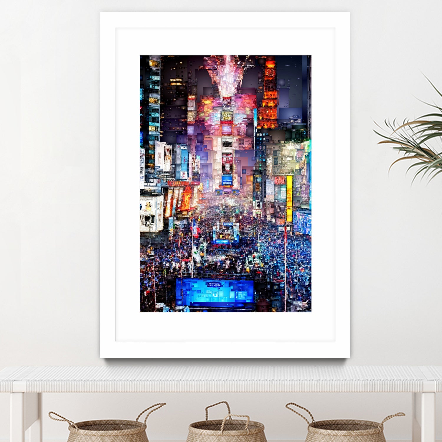 New York City - Times Square by Rafael Salazar on GIANT ART - blue digital painting