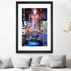 New York City - Times Square by Rafael Salazar on GIANT ART - blue digital painting