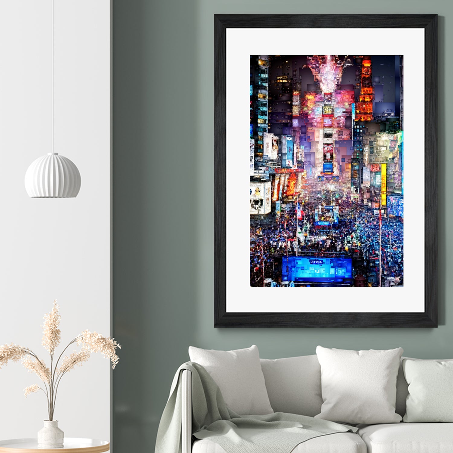 New York City - Times Square by Rafael Salazar on GIANT ART - blue digital painting