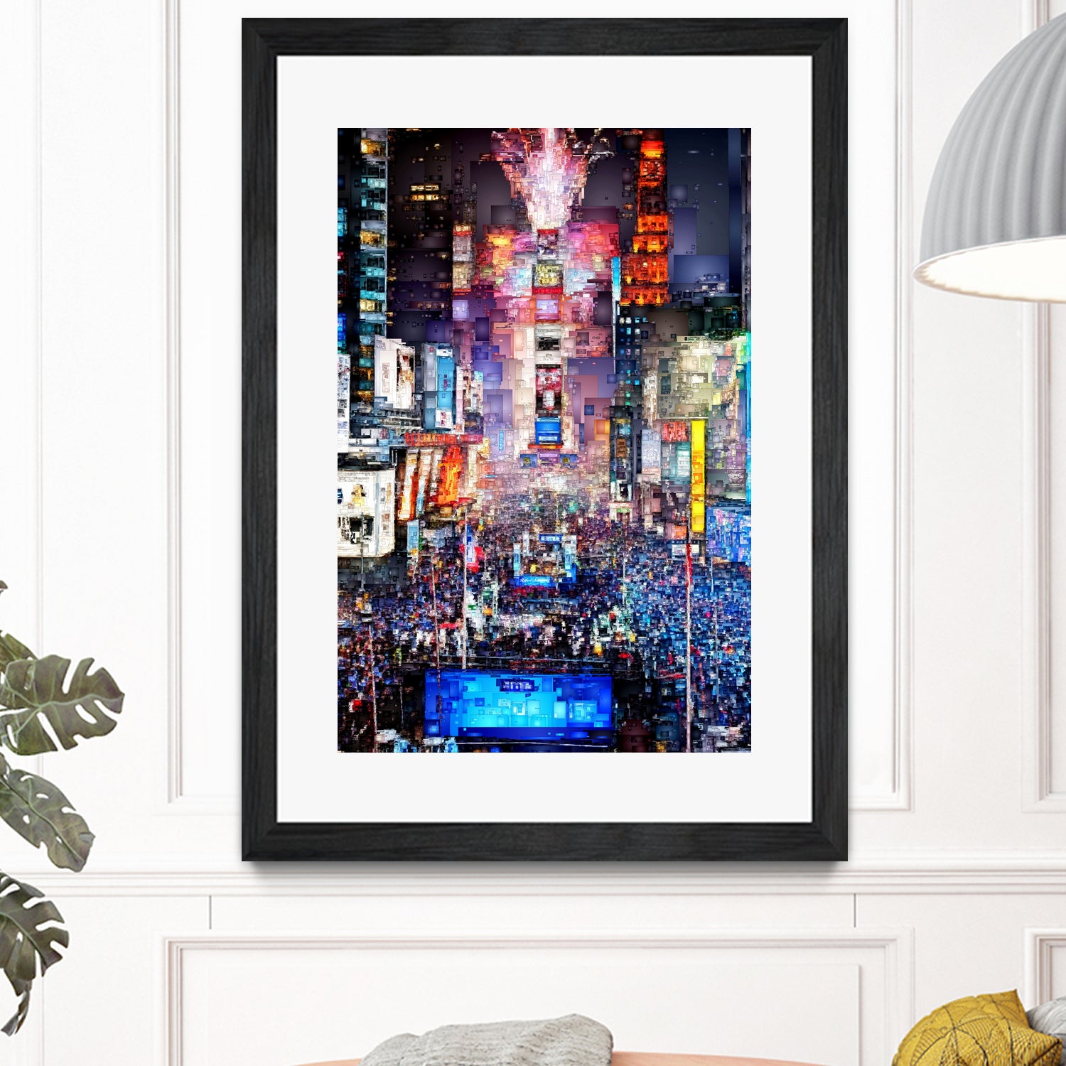 New York City - Times Square by Rafael Salazar on GIANT ART - blue digital painting