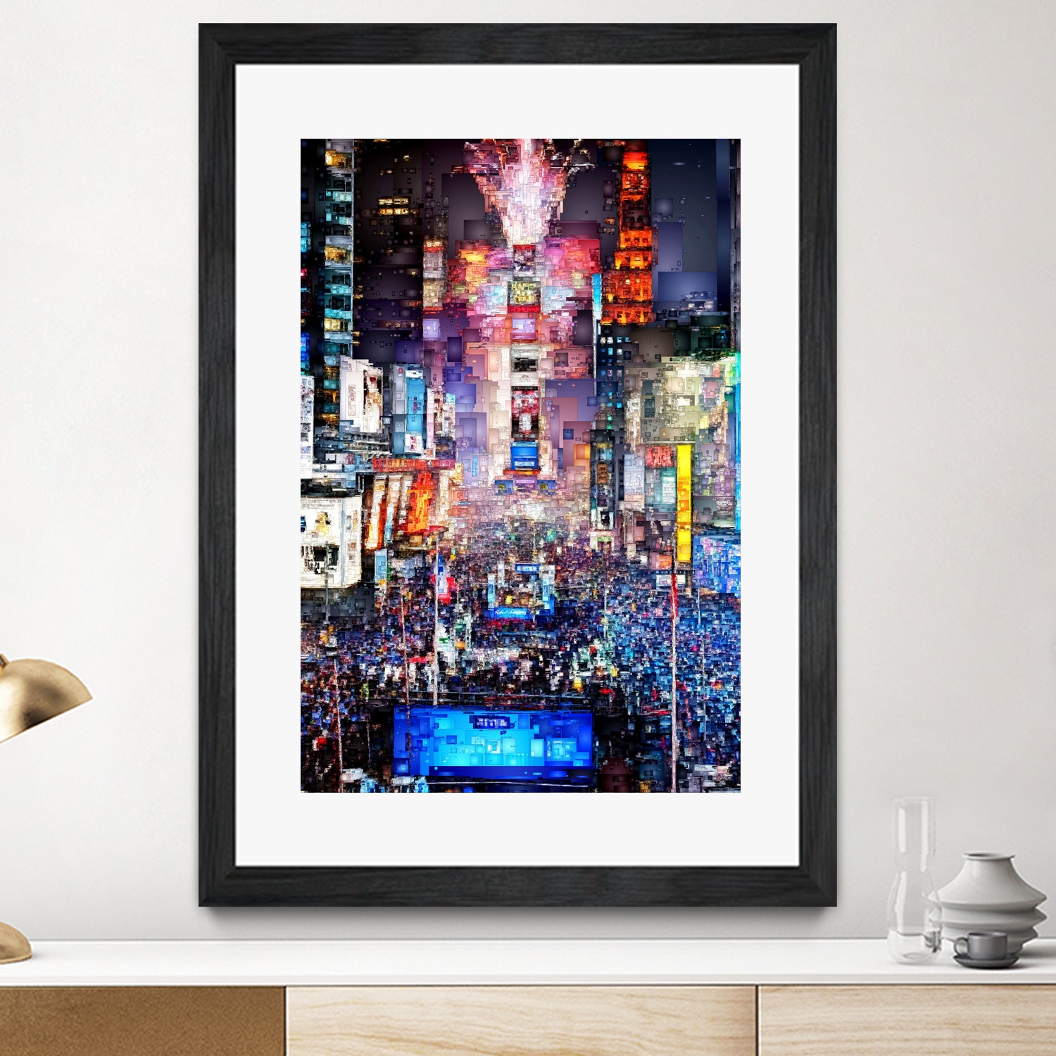 New York City - Times Square by Rafael Salazar on GIANT ART - blue digital painting