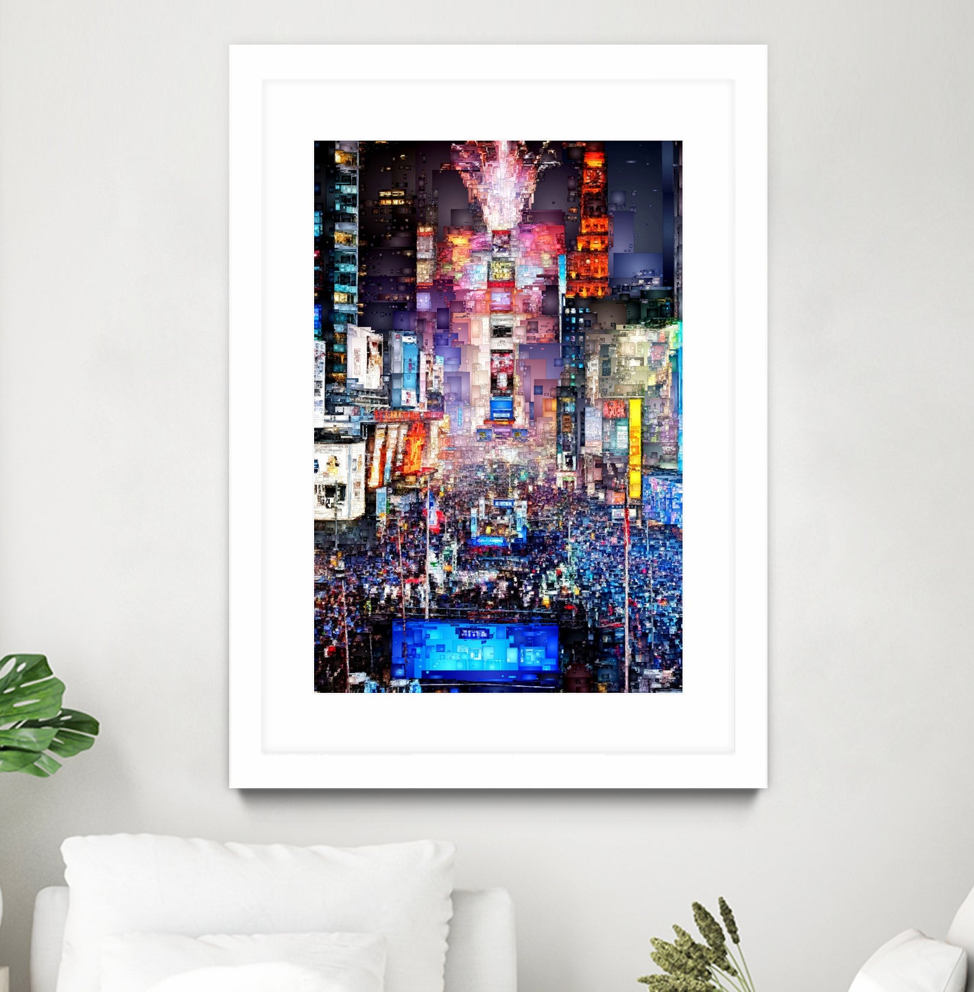 New York City - Times Square by Rafael Salazar on GIANT ART - blue digital painting