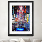 New York City - Times Square by Rafael Salazar on GIANT ART - blue digital painting