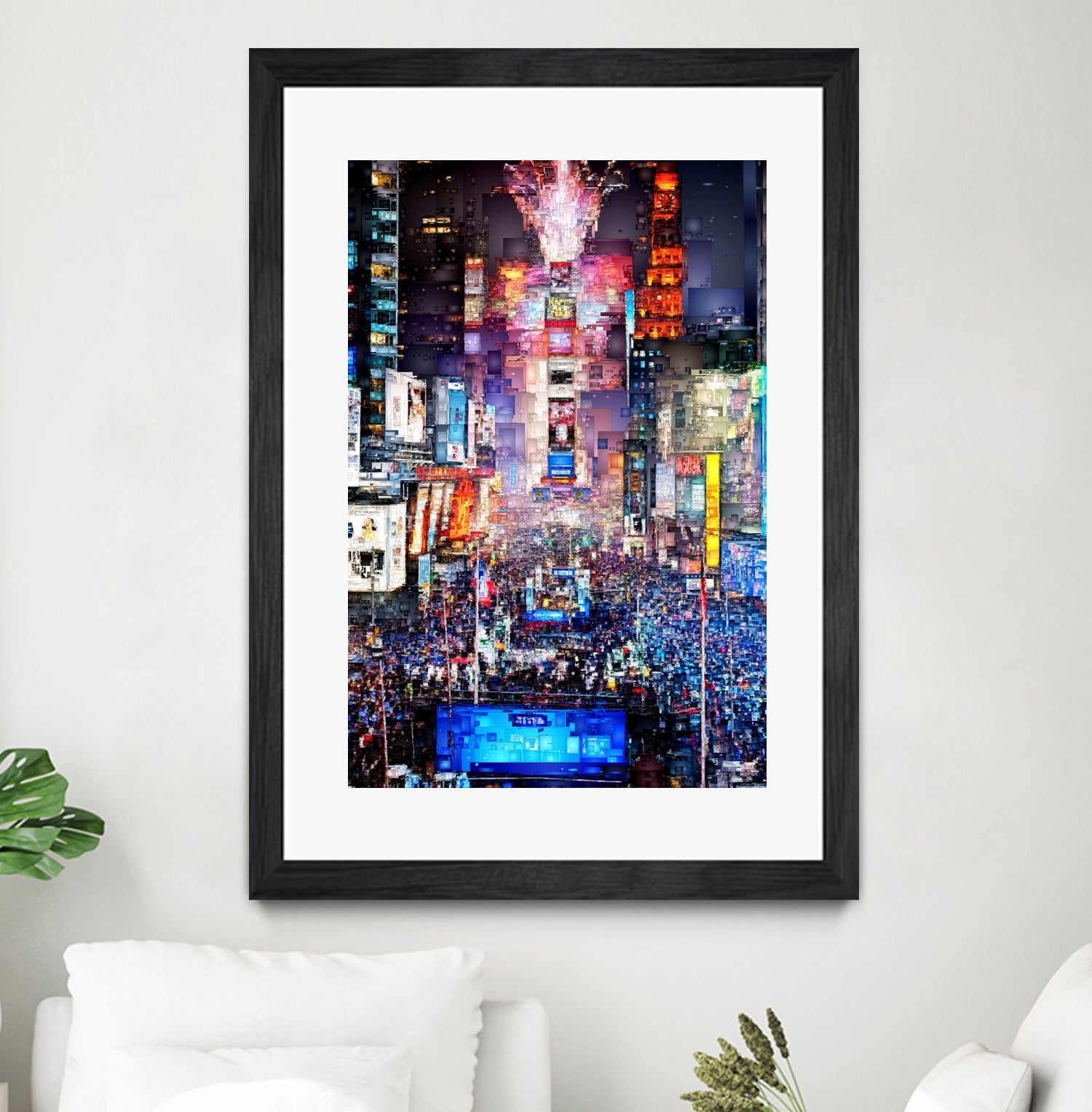 New York City - Times Square by Rafael Salazar on GIANT ART - blue digital painting