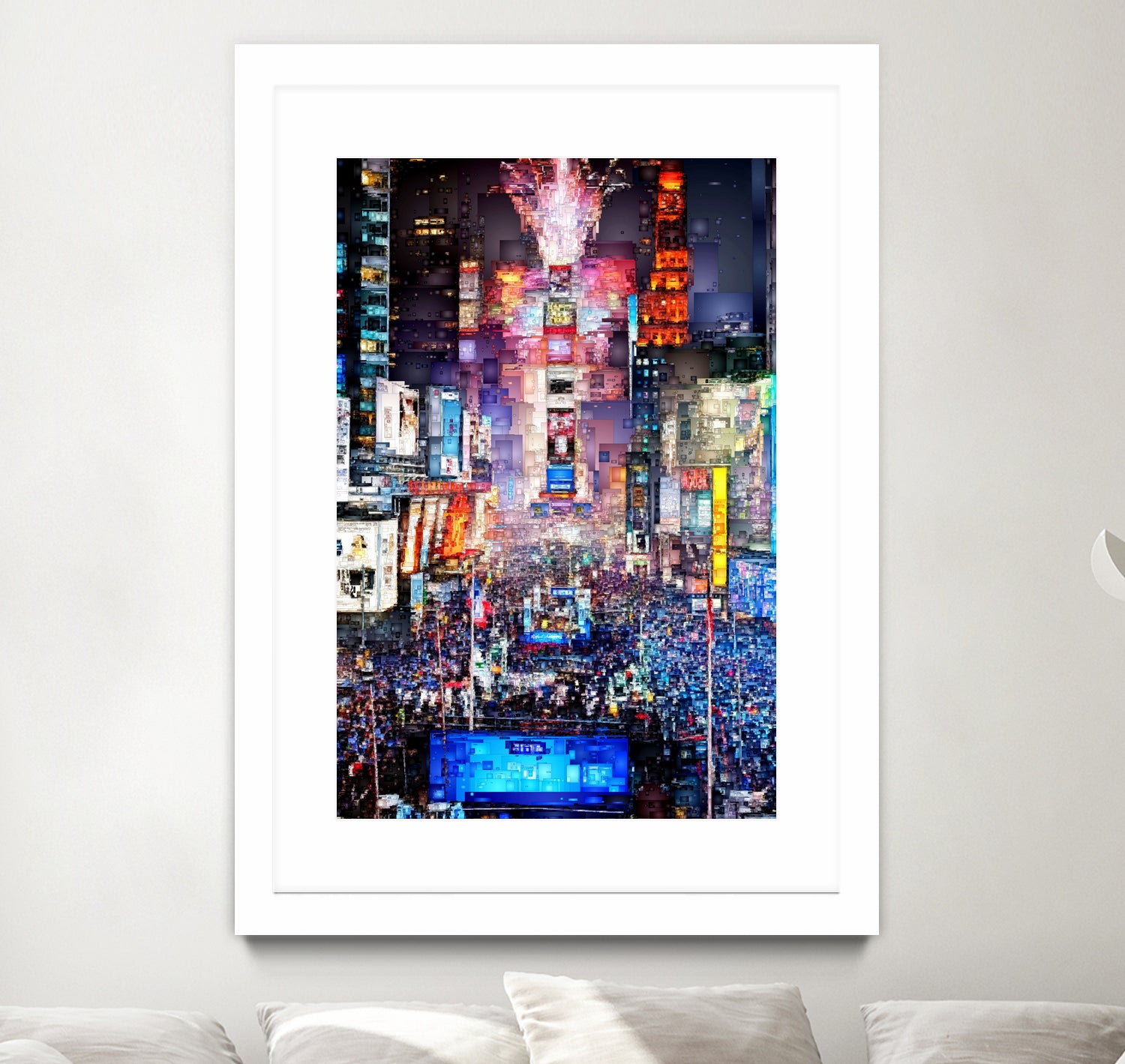 New York City - Times Square by Rafael Salazar on GIANT ART - blue digital painting