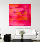 Abstract brushstrokes in pastel pinks and oranges by Mar Cantón on GIANT ART - white digital painting