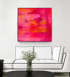 Abstract brushstrokes in pastel pinks and oranges by Mar Cantón on GIANT ART - white digital painting