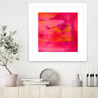 Abstract brushstrokes in pastel pinks and oranges by Mar Cantón on GIANT ART - white digital painting