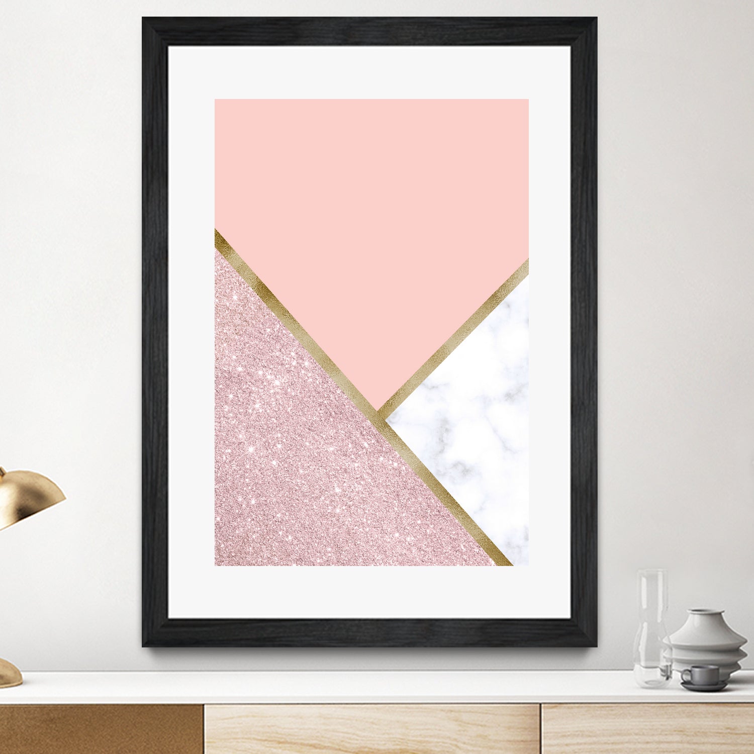 Glitter and marble by Denitsa Tsonkova on GIANT ART - pink digital drawing