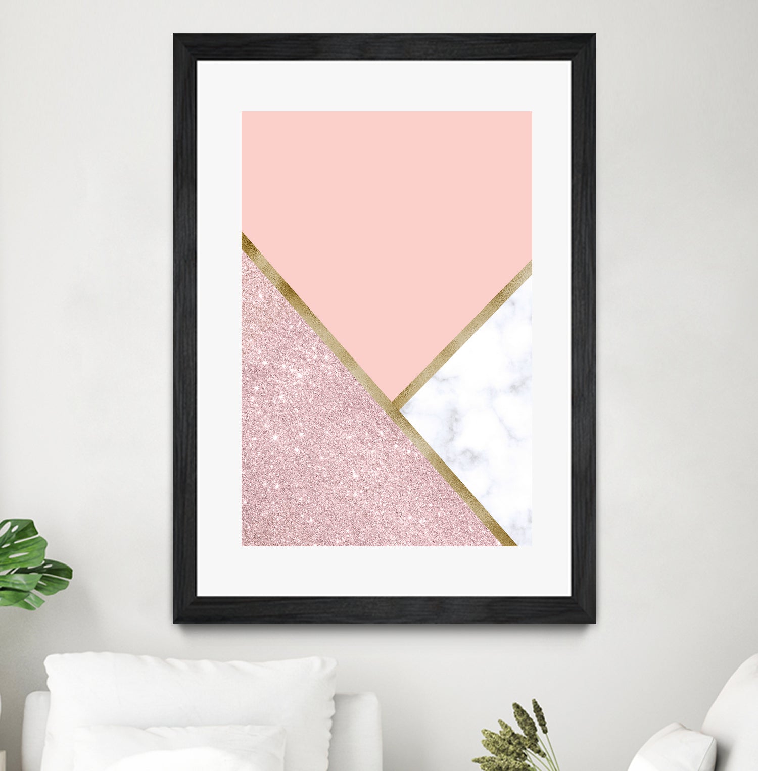 Glitter and marble by Denitsa Tsonkova on GIANT ART - pink digital drawing