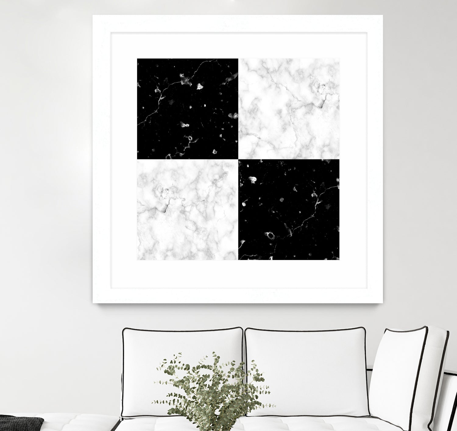 Black and white marble by Denitsa Tsonkova on GIANT ART - black digital drawing