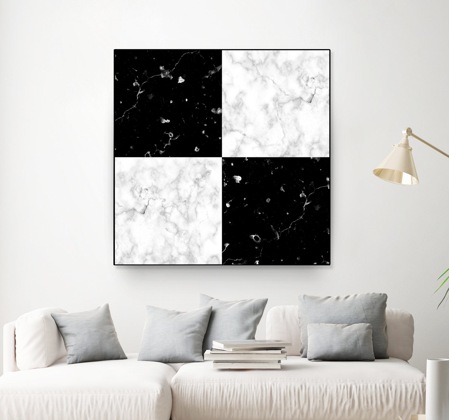 Black and white marble by Denitsa Tsonkova on GIANT ART - black digital drawing