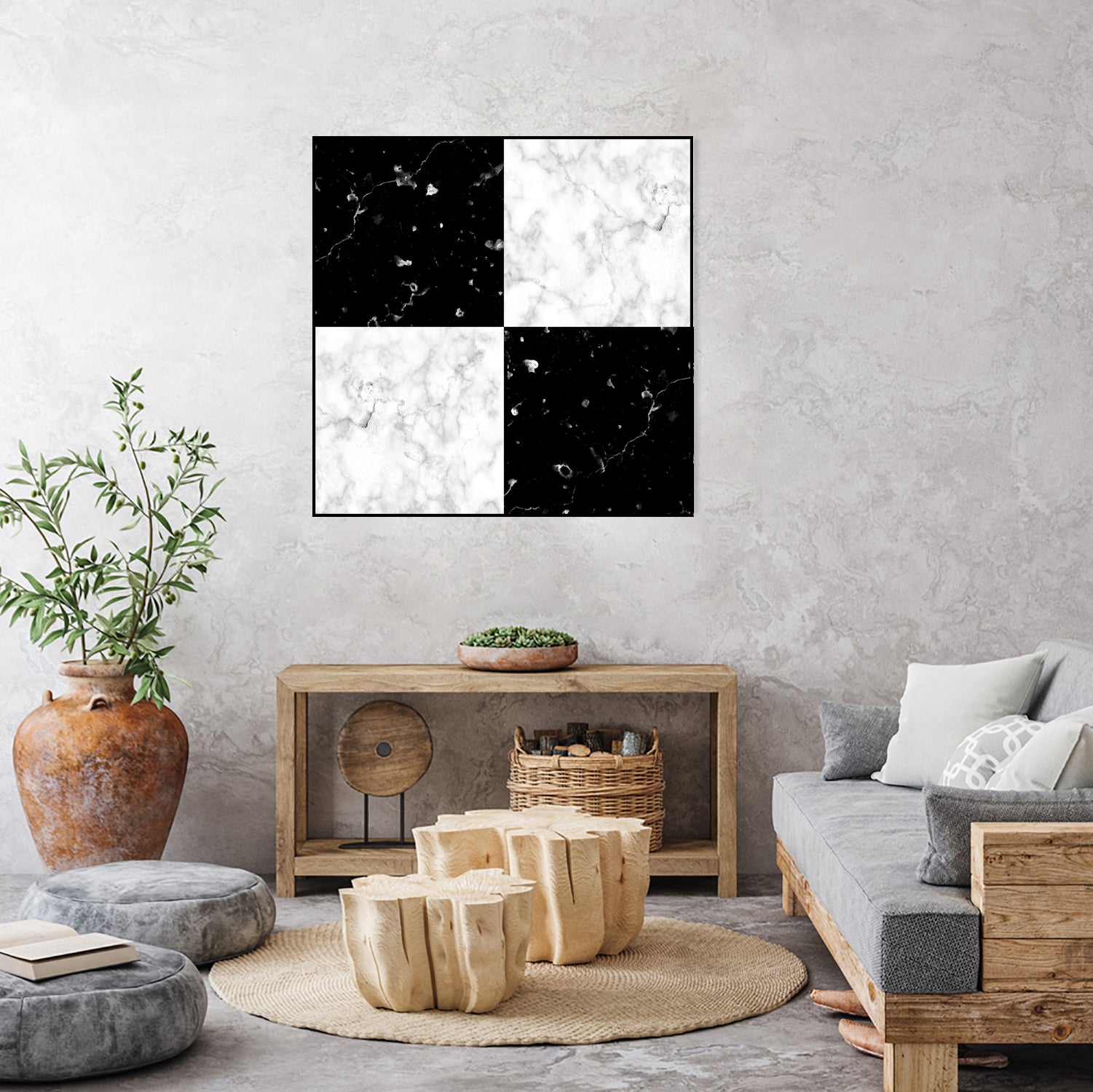 Black and white marble by Denitsa Tsonkova on GIANT ART - black digital drawing