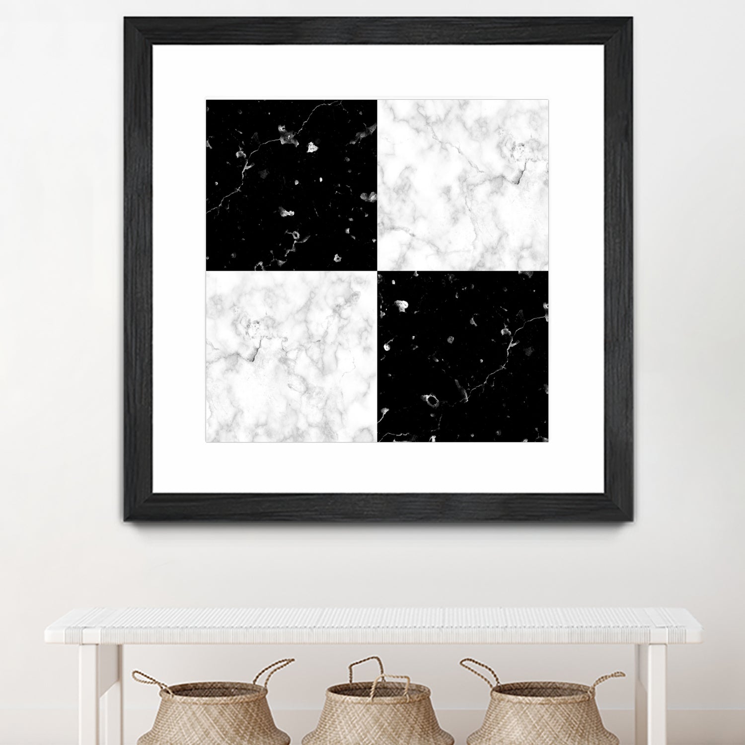 Black and white marble by Denitsa Tsonkova on GIANT ART - black digital drawing