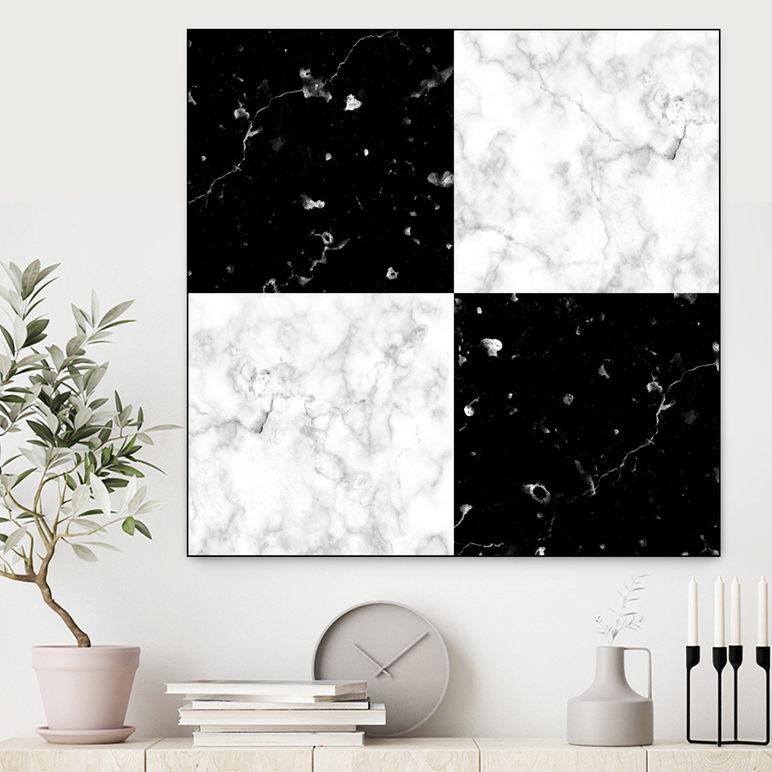 Black and white marble by Denitsa Tsonkova on GIANT ART - black digital drawing