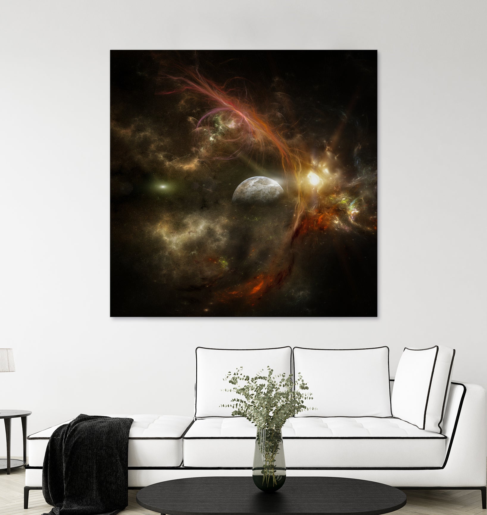 Bright nebula by Alain Gaymard on GIANT ART - black 3d art