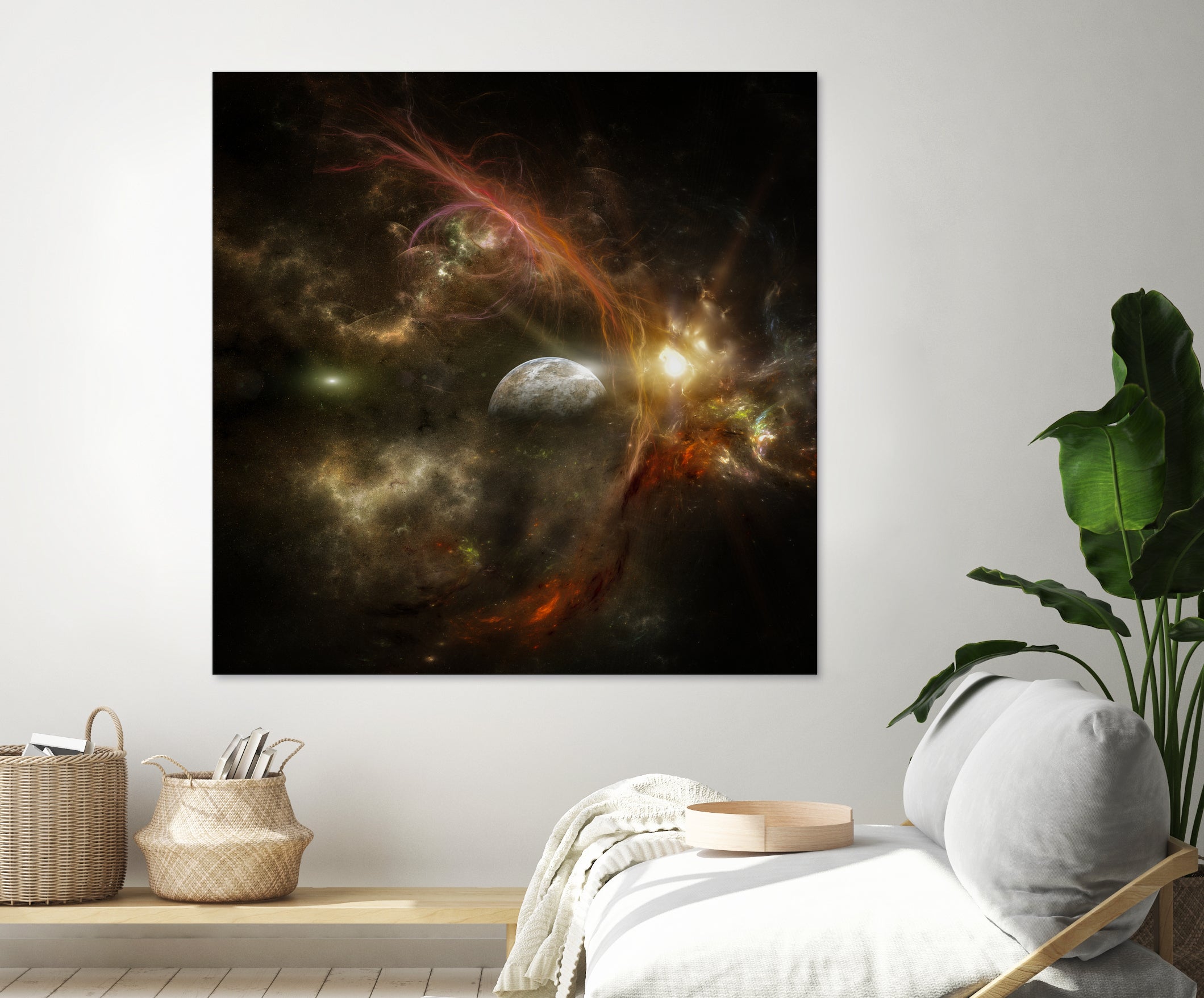 Bright nebula by Alain Gaymard on GIANT ART - black 3d art