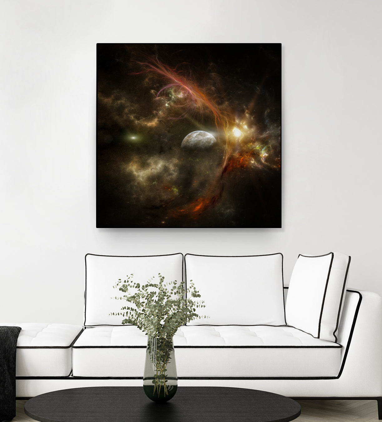 Bright nebula by Alain Gaymard on GIANT ART - black 3d art