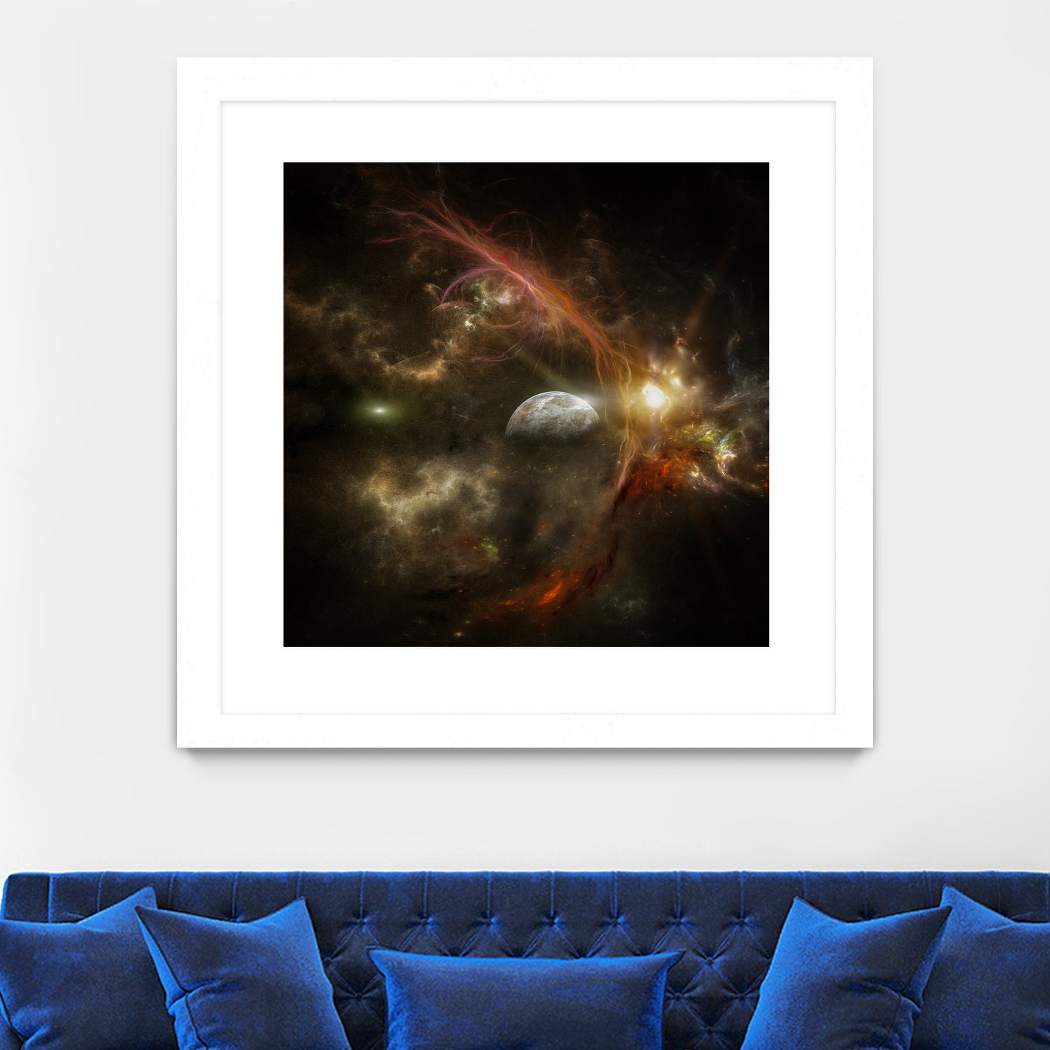 Bright nebula by Alain Gaymard on GIANT ART - black 3d art