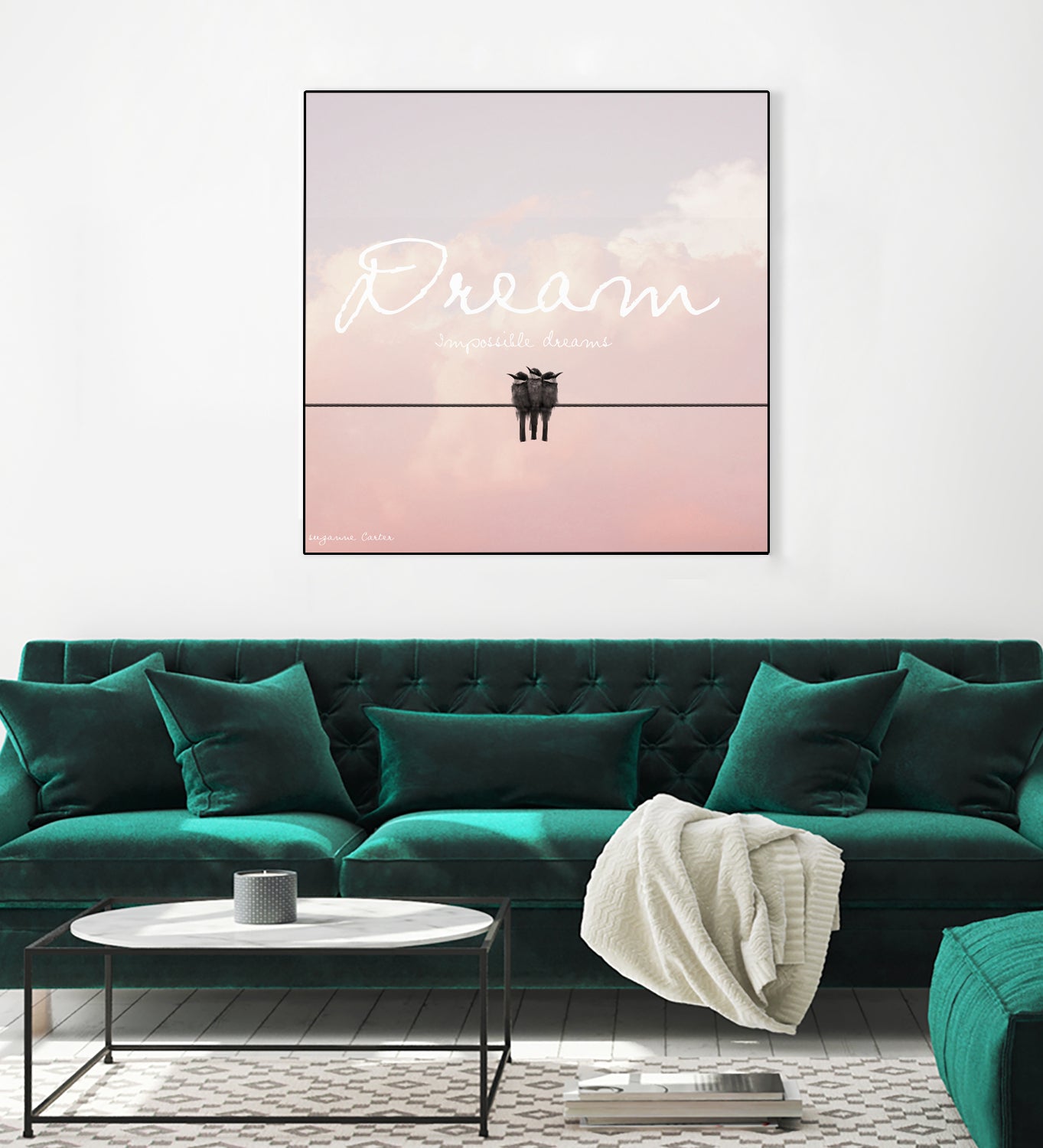 Dreamer by Donna Carter on GIANT ART - pink typography