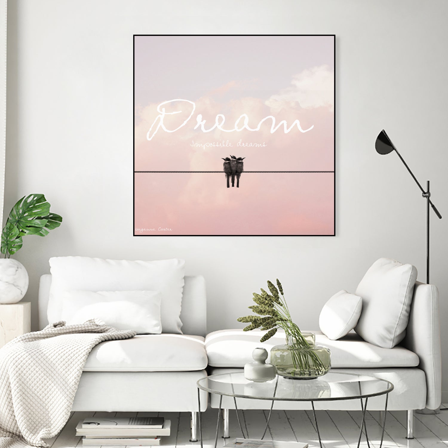 Dreamer by Donna Carter on GIANT ART - pink typography