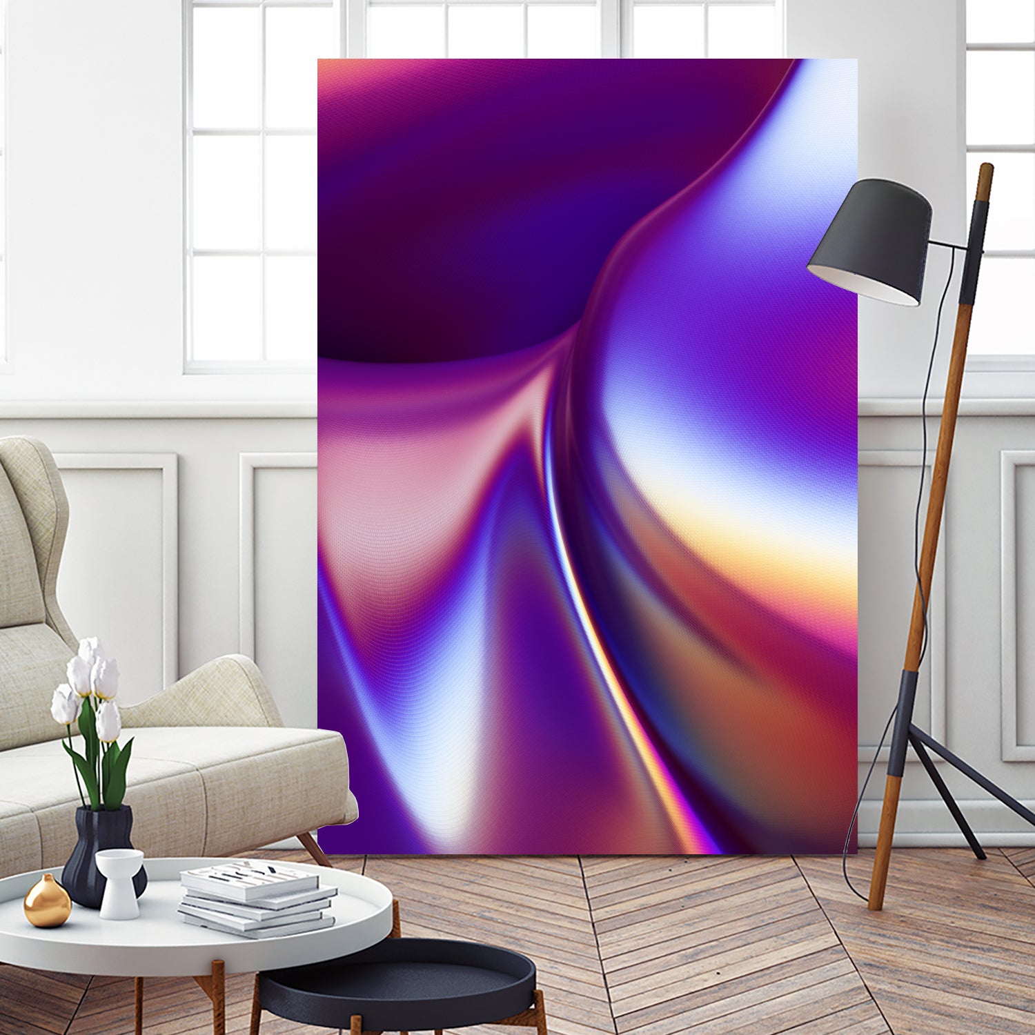 Purple Wave by Danny Jardim on GIANT ART - fuchsia digital painting