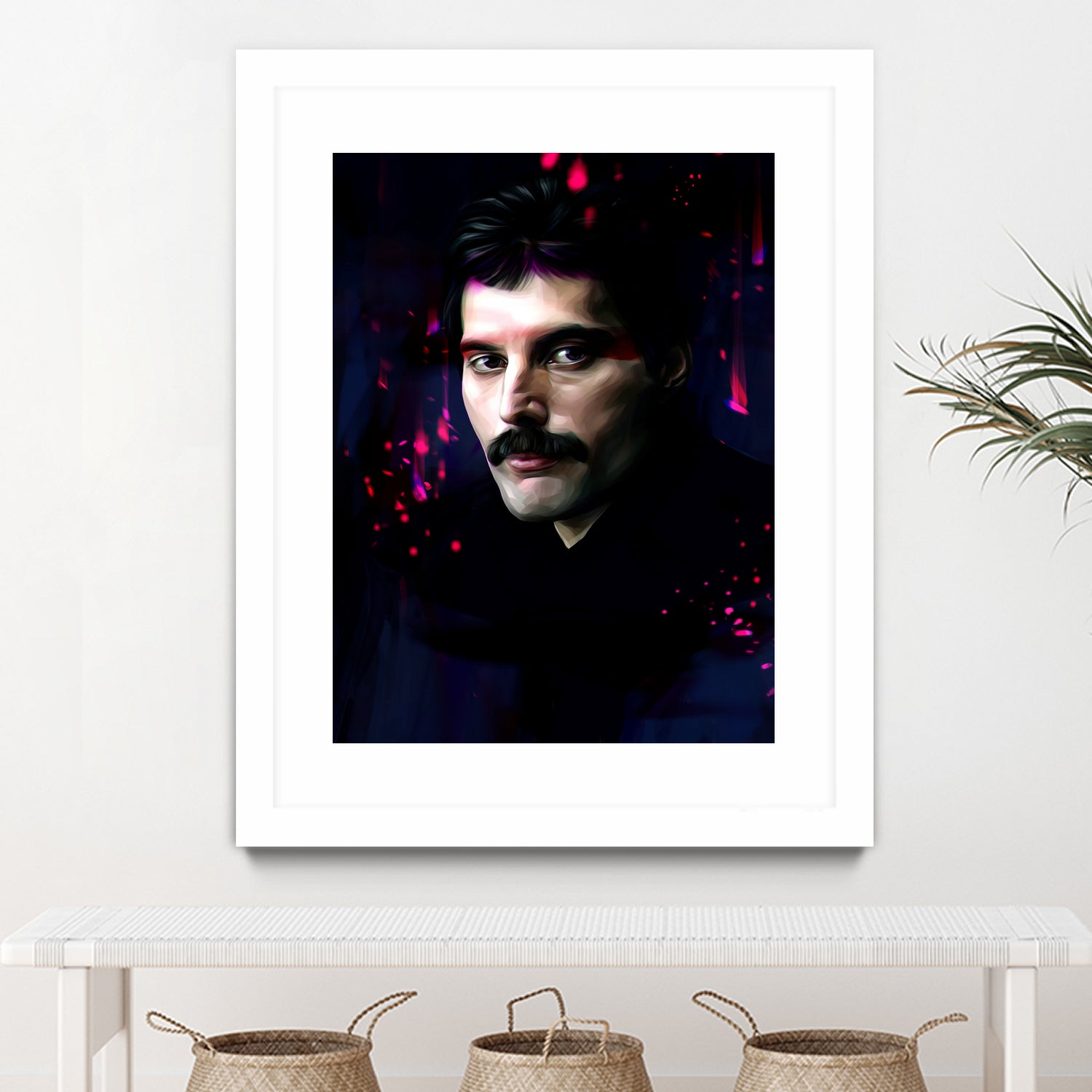 Freddie Mercury by Dmitry Belov on GIANT ART - black digital painting