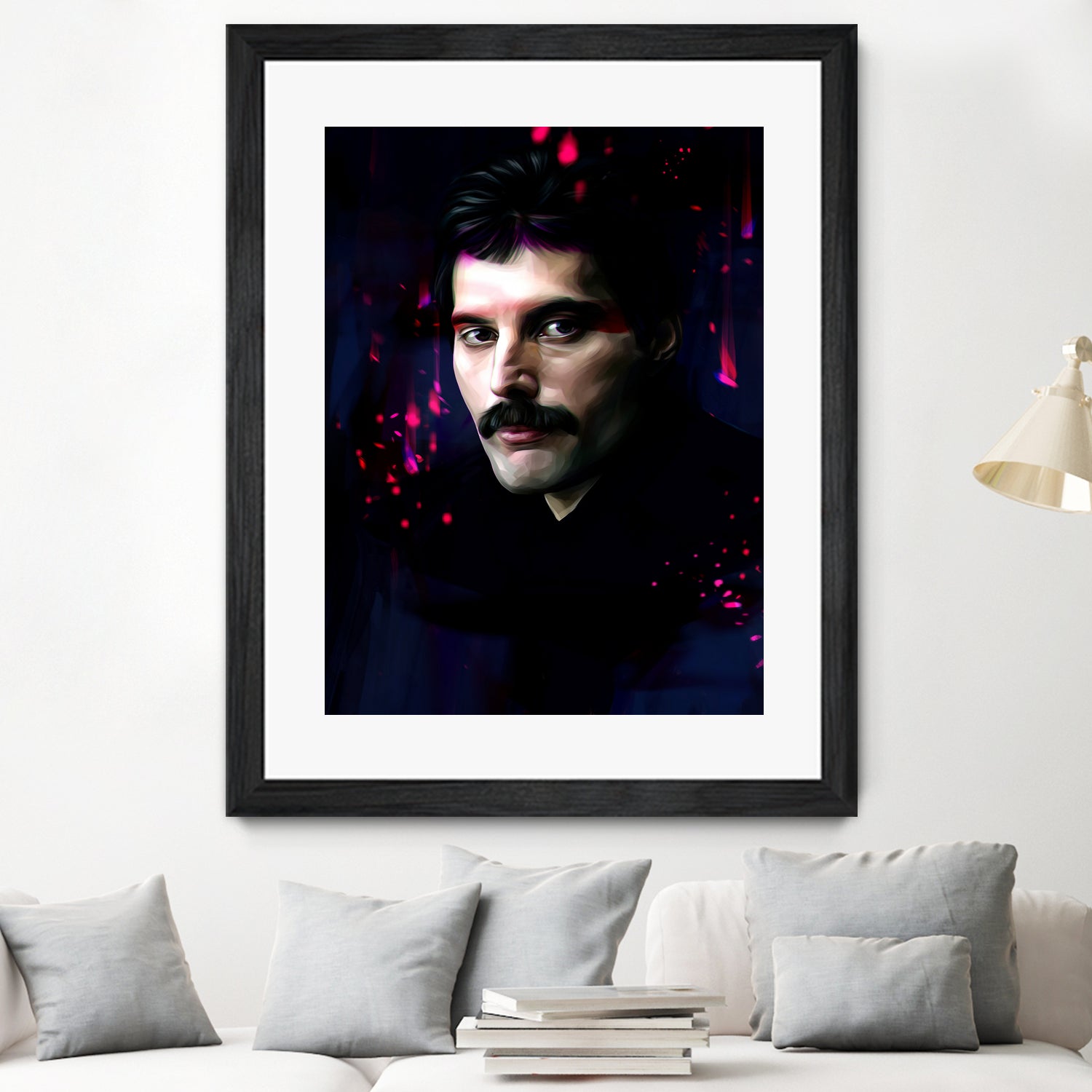 Freddie Mercury by Dmitry Belov on GIANT ART - black digital painting