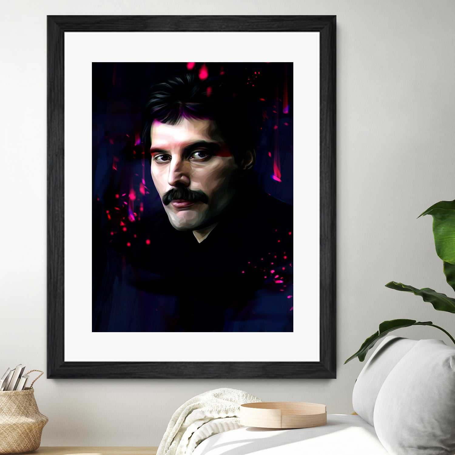 Freddie Mercury by Dmitry Belov on GIANT ART - black digital painting