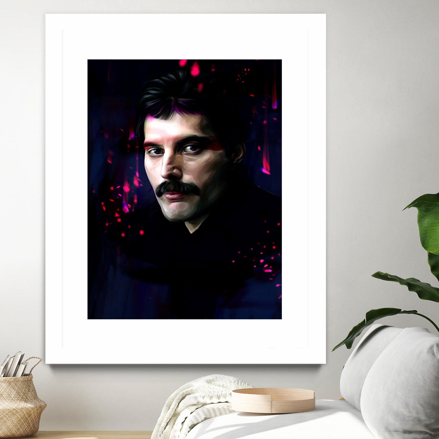 Freddie Mercury by Dmitry Belov on GIANT ART - black digital painting